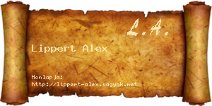 Lippert Alex névjegykártya